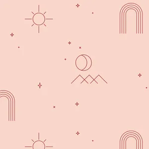 Simple Boho Shapes Wallpaper