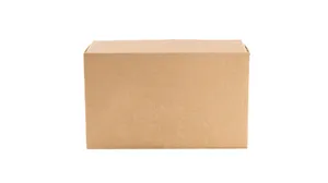 Simple Box Closed Kraft Package Wallpaper
