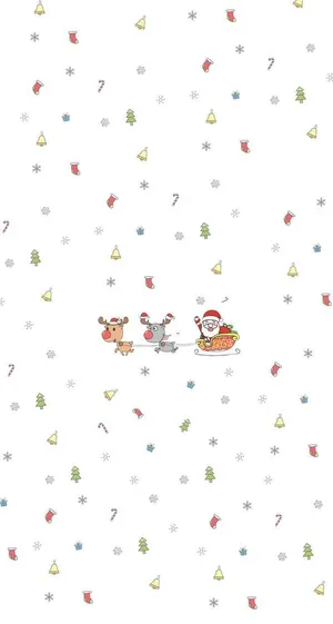 Simple Christmas Sleigh Wallpaper