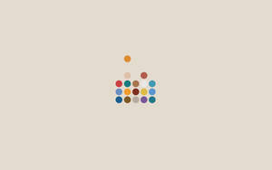 Simple Clean Colored Dots Wallpaper