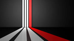 Simple Clean White And Red Lines Wallpaper