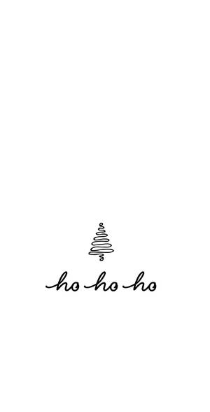Simple Cute Christmas Iphone Sketched Tree Wallpaper