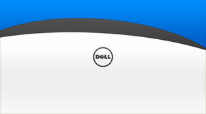 Simple Dell 4k Logo On Stripes Wallpaper