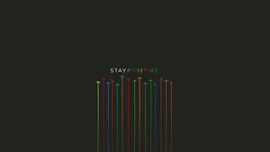 Simple Desktop Stay Positive Wallpaper