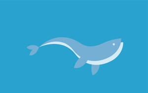 Simple Dolphin Art Wallpaper