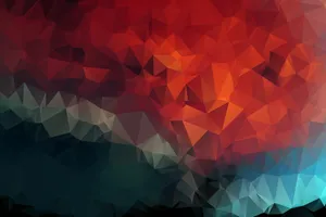 Simple Geometric Phone Sunset Wallpaper