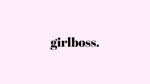 Simple Girl Boss In Pink Wallpaper