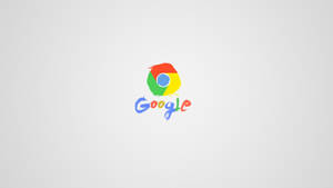 Simple Google Chrome Paintbrush Art Wallpaper