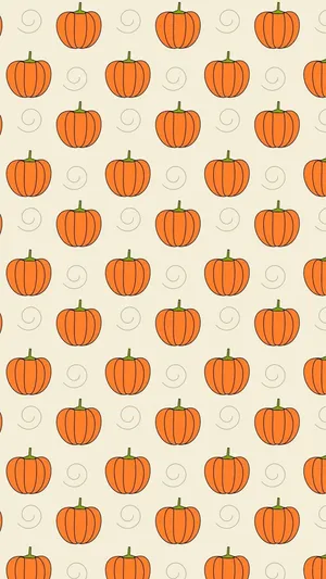 Simple Halloween Pumpkin Patterns Wallpaper