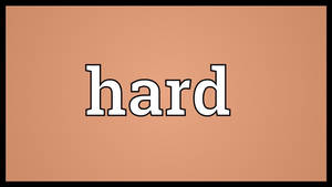 Simple Hard Text Wallpaper