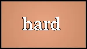 Simple Hard Text Wallpaper