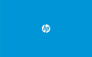 Simple Hp Laptop Logo Blue Wallpaper