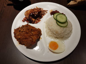 Simple Malaysian Cuisine Nasi Lemak Wallpaper