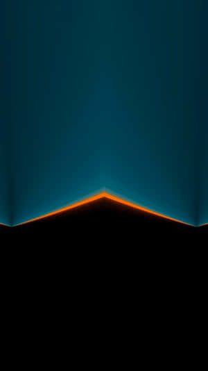 Simple Minimalist Blue Black Mountain Wallpaper