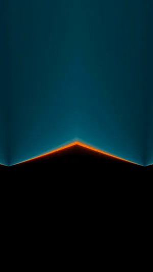 Simple Minimalist Blue Black Mountain Wallpaper