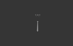 Simple Minimalist Glasses Tie Wallpaper