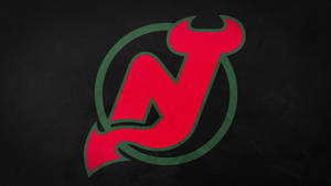 Simple New Jersey Devils Logo Design Wallpaper