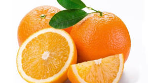 Simple Orange Fruit Wallpaper