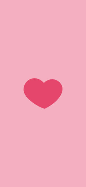 Simple Pink Heart Wallpaper