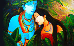 Simple Radha And Krishna 4k Wallpaper