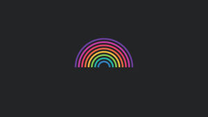 Simple Rainbow Abstract Design Wallpaper