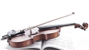 Simple Wooden Chordophone Violin Instrument Wallpaper
