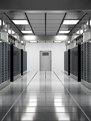 Simplistic Data Center Room Wallpaper