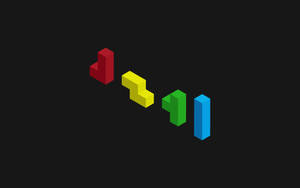 Simplistic Gaming Tetris Blocks Wallpaper