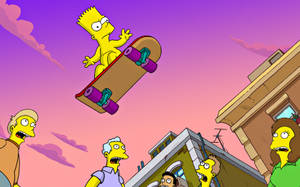 Simpson Cute Laptop Wallpaper