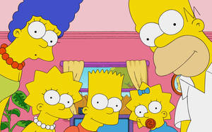 Simpsons Family Closeup Wallpaper