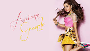 Singer And Songwriter Ariana Grande Brings Her Bright And Upbeat Energy To Life. Wallpaper