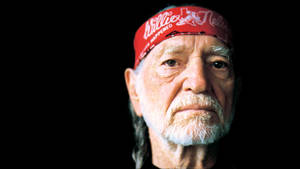 Singer Willie Nelson With Red Bandana Wallpaper