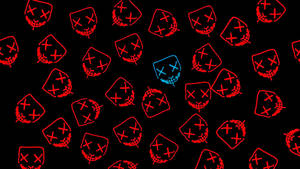 Single Blue Purge Mask Wallpaper