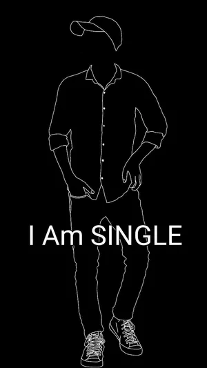 Single Status Silhouette Man Wallpaper
