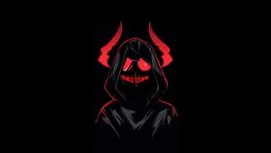 Sinister Cartoon Devil Boy Wallpaper
