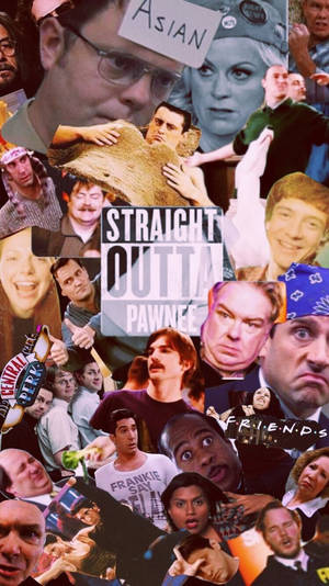 Sitcom Collage With The Office Wallpaper