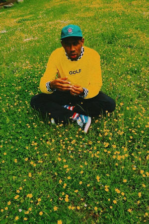 Sitting On Ground Tyler The Creator Wallpaper
