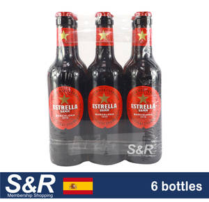 Six Bottles Pack Of Estrella Damm Wallpaper