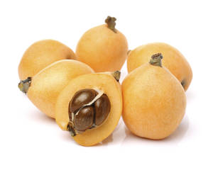 Six Loquat Fruits Wallpaper