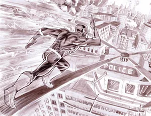 Sketch Of The Flash 4k Wallpaper