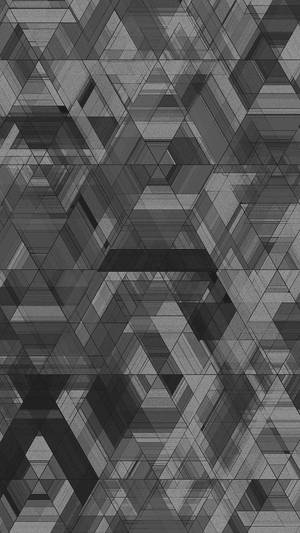 Sketch Triangles Black And Grey Iphone Wallpaper