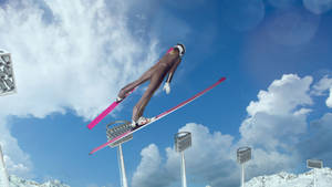 Ski Jumping 3d Game Flying Wallpaper