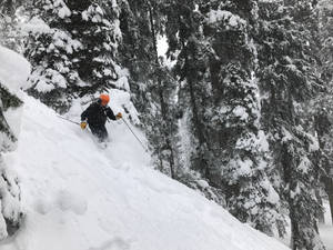 Skiing Snow Hill Wallpaper