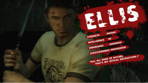 Skilled Survivor Ellis In Left 4 Dead 2 Wallpaper