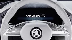 Skoda Vision S Logo Wallpaper Wallpaper