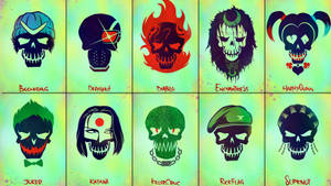 Skull Symbol Of Suicide Squad Wallpaper
