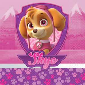 Skye, The Daring Pilot Of The Paw Patrol Wallpaper