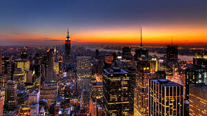 Skyline New York Night Wallpaper