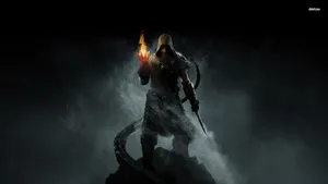 Skyrim Fire Manipulation Wallpaper