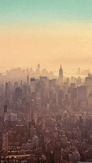 Skyscraper View Of New York Iphone Wallpaper